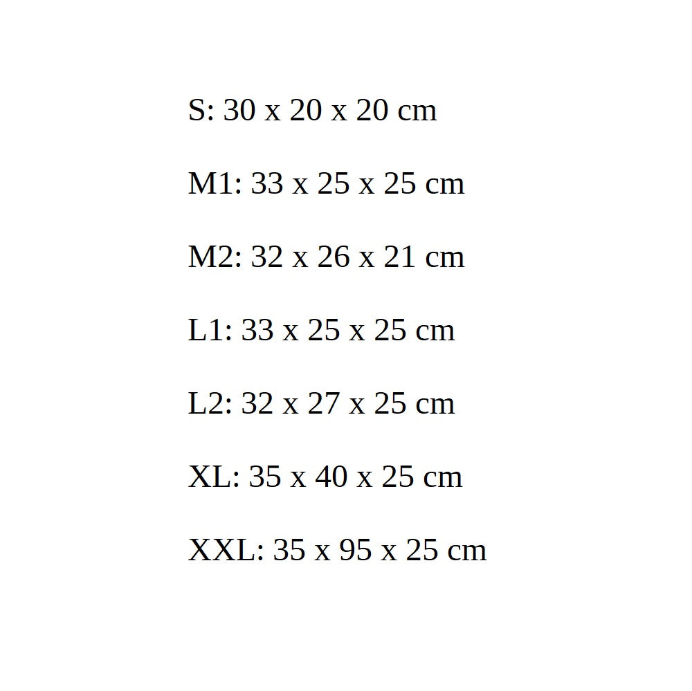 25 x 33 x 20 cm discount