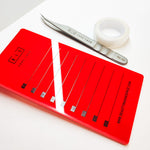 Палетка BIS Pure Lash HOLDER для наращивания ресниц, красный