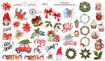 BIS Pure Nails nagu dizaina slaideri uzlīmes Winter holidays W111