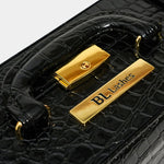 BL Beauty exclusive Leather CASE, Crocodile Black