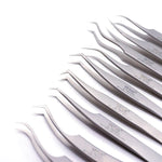 Genuine VETUS 39-SA tweezers for eyelash extensions, SILVER