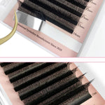 3D clover W premade volume Eyelash Extensions fans, L/0.07/MIX (8-15 mm)