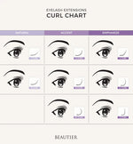 Beautier Super Fine eyelash extensions ONE SIZE TRAY, C-0.15