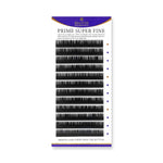Beautier Super Fine eyelash extensions ONE SIZE TRAY, D-0.20