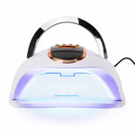 Dual UV/LED nail lamp WHITE with gold V3, 168W