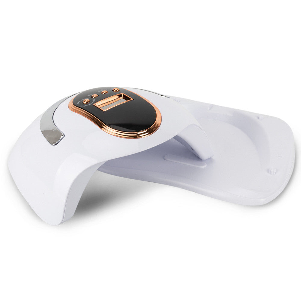 Dual UV/LED nail lamp WHITE with gold V3, 168W