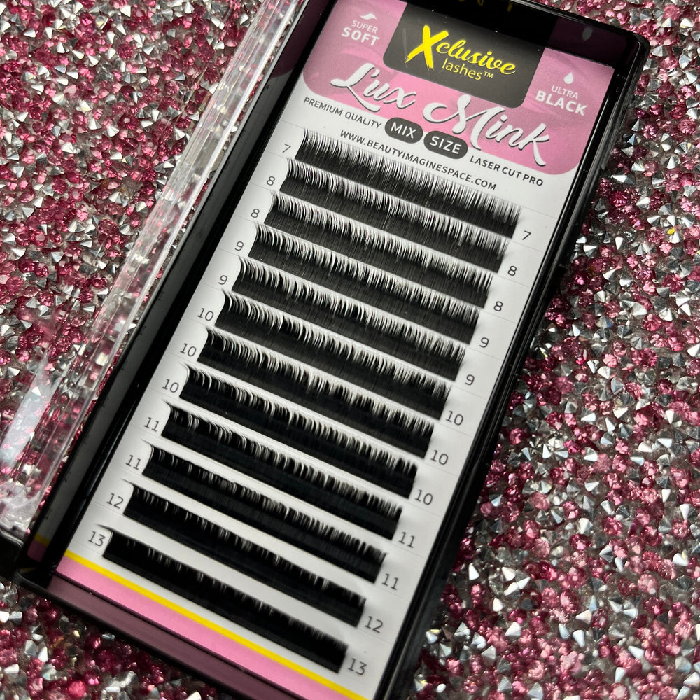 Xclusive Lashes MIX eyelash extensions M/0.07/0.10/0.12/7-13mm