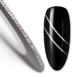 Nail art design foil stripe extra fine, HIGHLIGHT SILVER