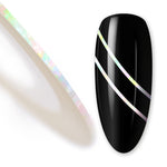 Nail art design foil stripe extra fine, CHAMELEON SILVER