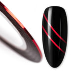Nail art design foil stripe extra fine, RED