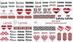 BIS Pure Nails  slider nail design sticker decal LATVIA, E92