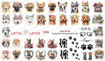BIS Pure Nails water slider nail design sticker decal FLUFFY ANIMALS, LS006