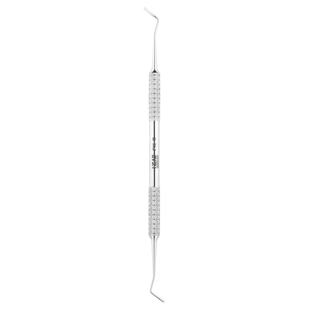 Nail technician tool with secure grip, glossy working surface, and durable construction for precise work.