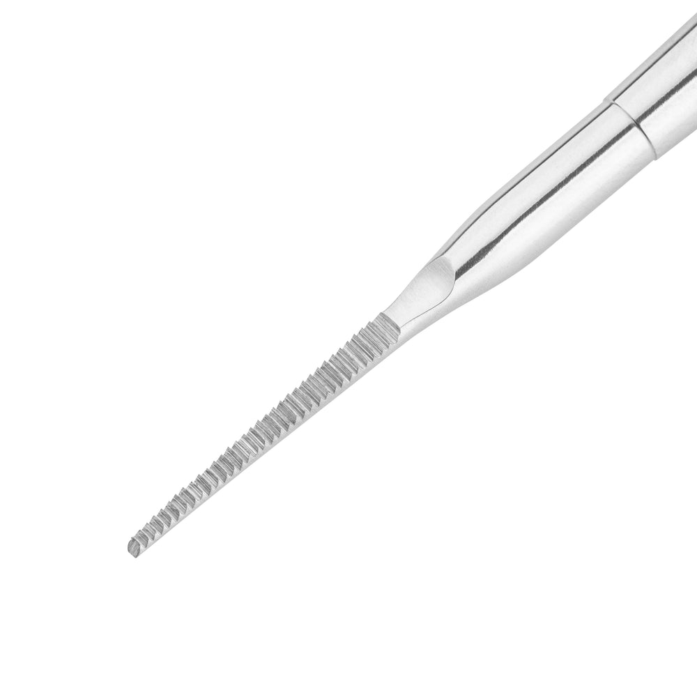PX-13 stainless steel pedicure file with double-sided extractor, ideal for professional use.