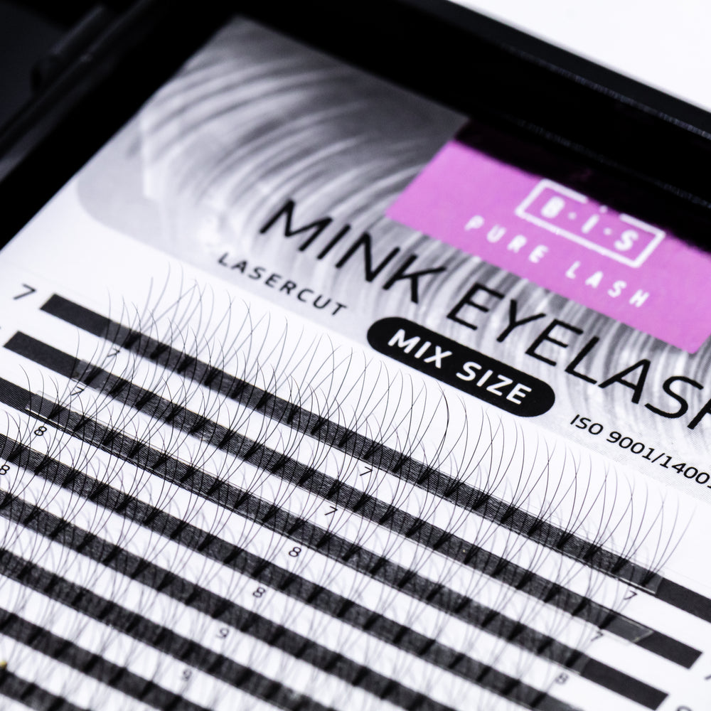 BIS Pure Lash pro apjoma 3D pušķīši 16 līnijas viens izmērs, izliekums - C
