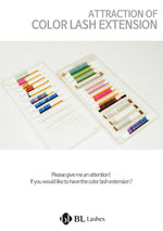 BL Rainbow lashes for eyelash extensions, C-0.15-12mm