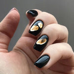 Nail art design wrap leaf foil, SILVER or GOLD