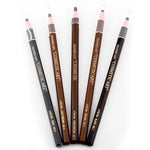 Waterproof eyebrow makeup peel off pencils self sharpening, 5 different tones