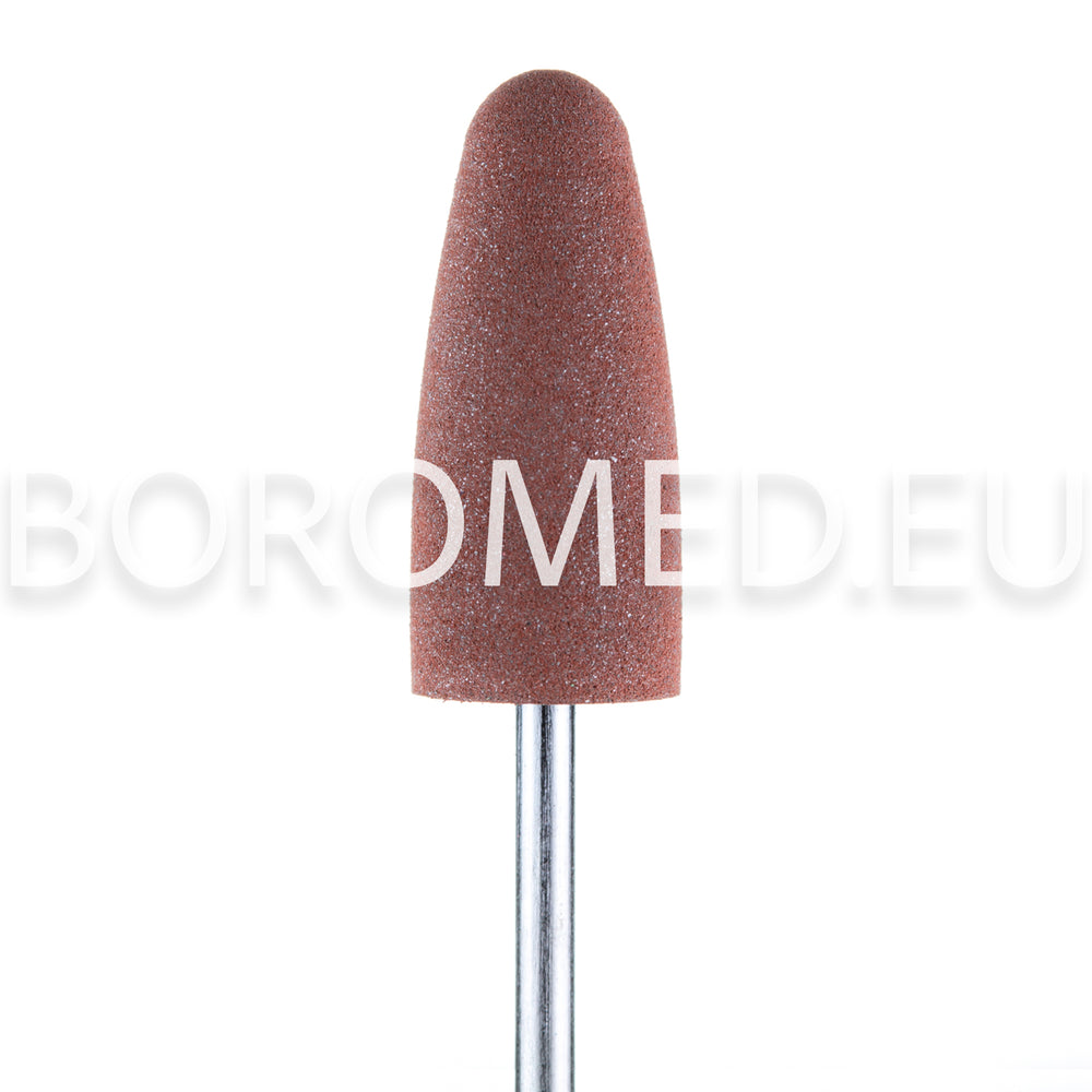 POLISHING bit for manicure and pedicure P4 Big rounded CONE Brown