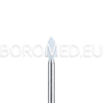 Polishing bit for manicure and pedicure CU1 STONE, small sharp CONE White