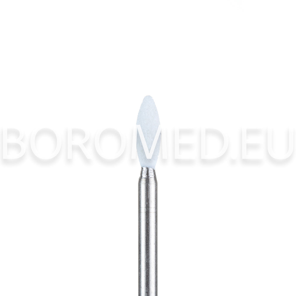 Polishing bit for manicure and pedicure CU5 STONE, FLAME, White