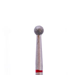 DIAMOND bit for manicure and pedicure SPHERE (red) 001