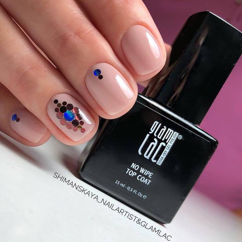 GlamLac UV/LED No Wipe TOP coat, 15ml