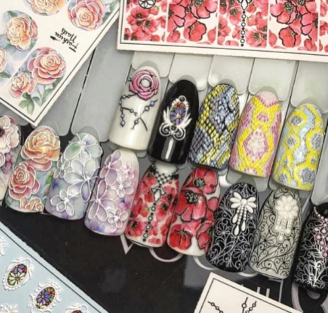 3D nagu dizaina slīdnis 3D/20 nagu mākslas uzlīme no Fashion Nails