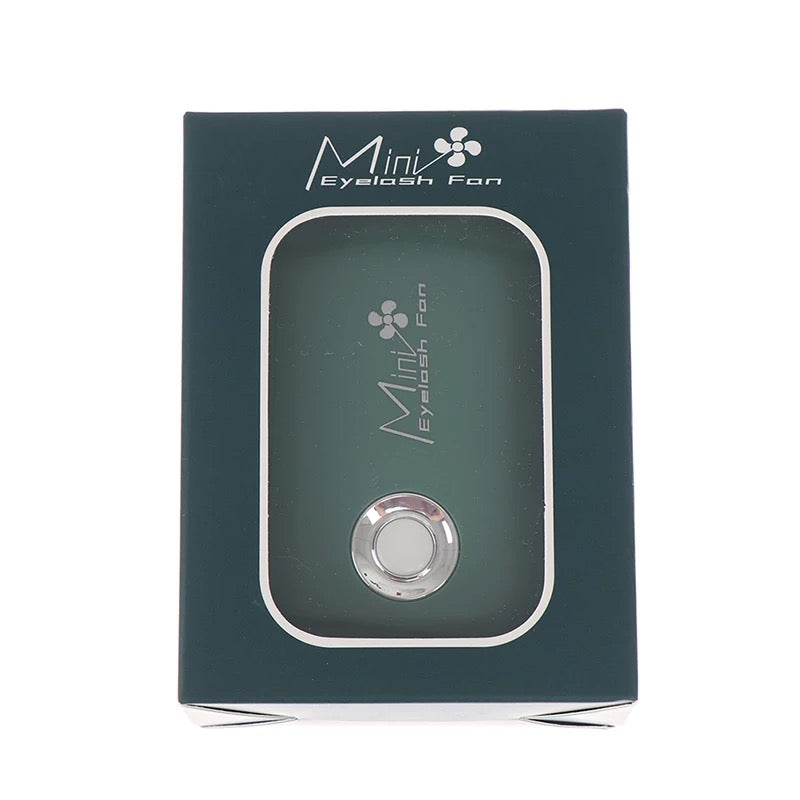 Fan for eyelash adhesive drying with USB cable, GREEN