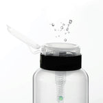 Empty fluid container bottle with dispenser 100 ml, 3 colors