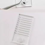 HOLDER pad for eyelash extensions, clear
