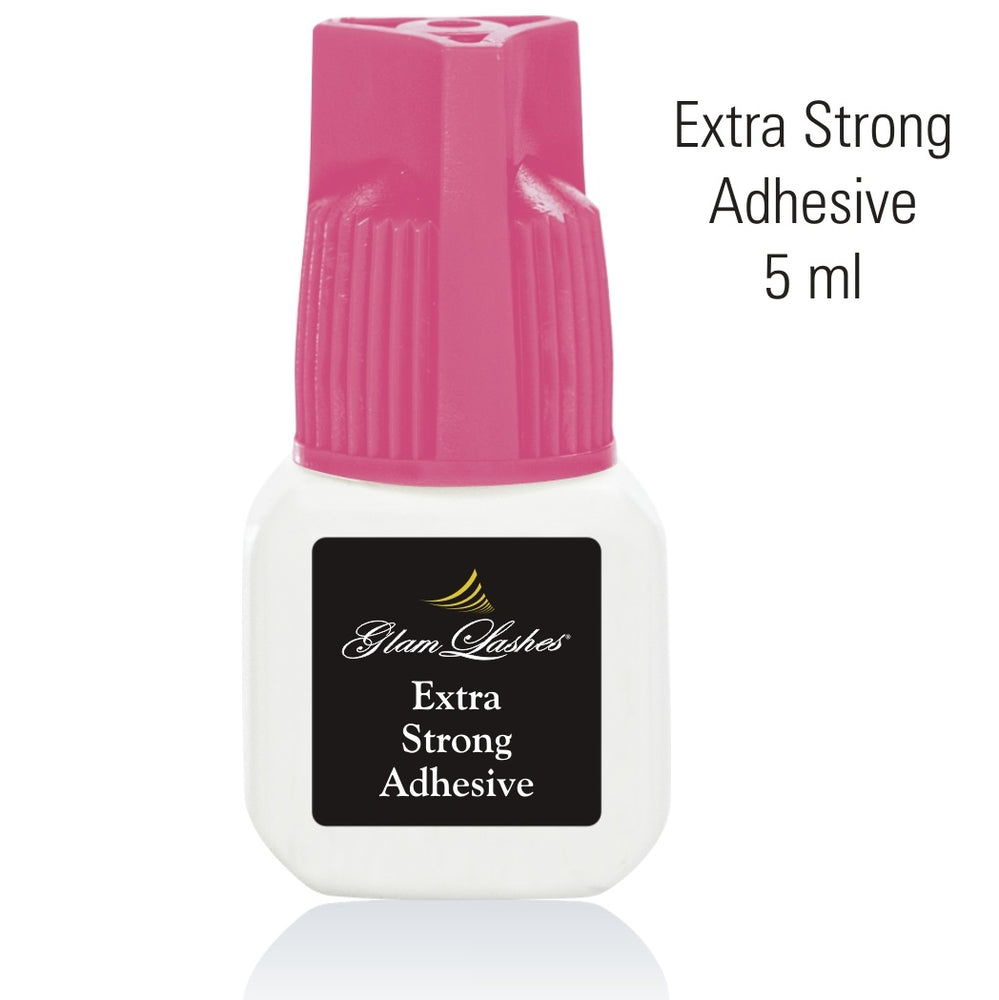 Glam Lashes eyelash extensions adhesive Extra Strong pink cup, 5 ml