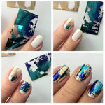 Nail art design wrap foil, different colors
