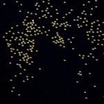 Caviar for nail design metal beads, GOLD