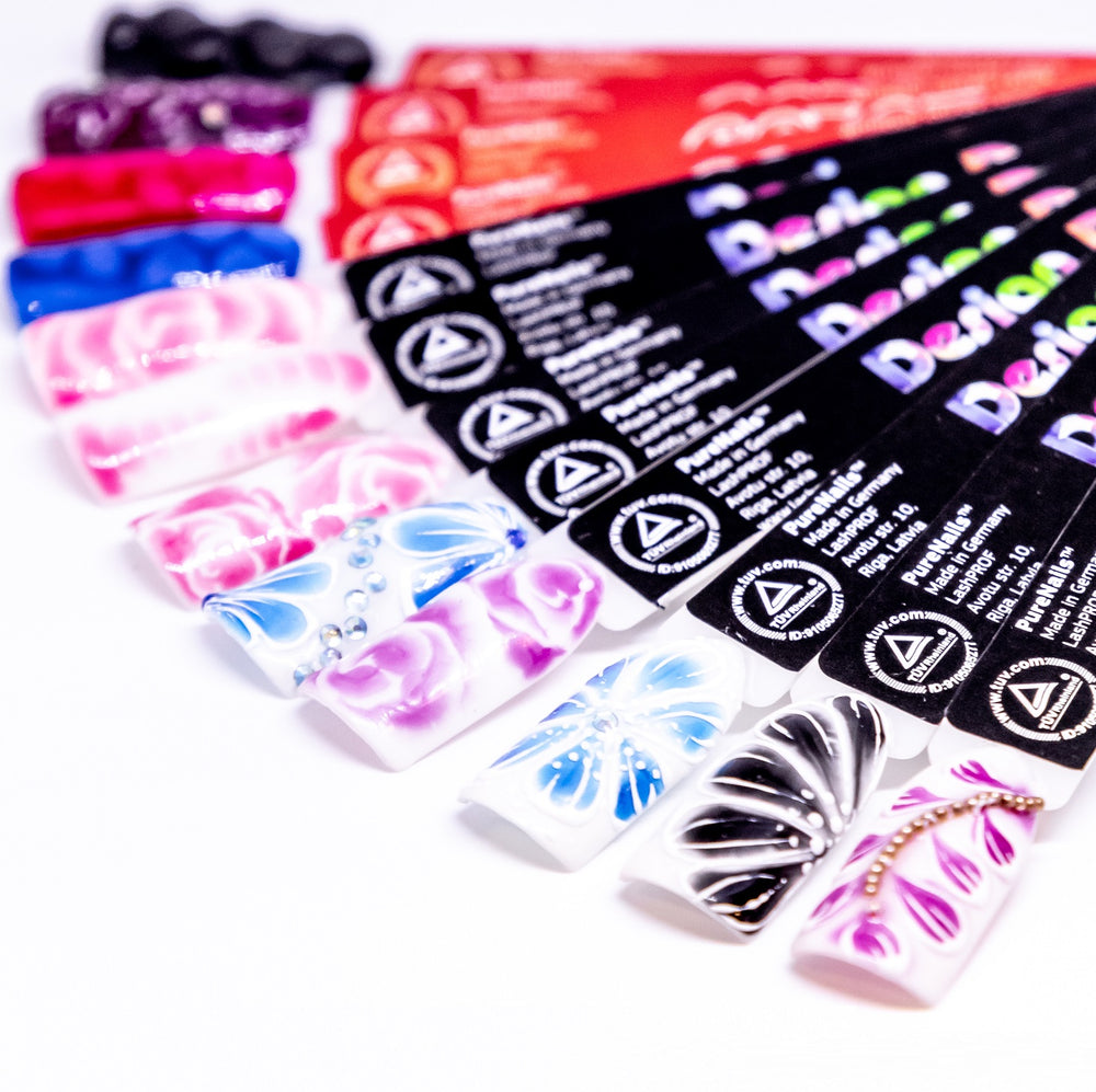 BIS Pure Nails ūdenskrāsas Design Drops nagu dizaina akvareļtehnikai, ROZĀ