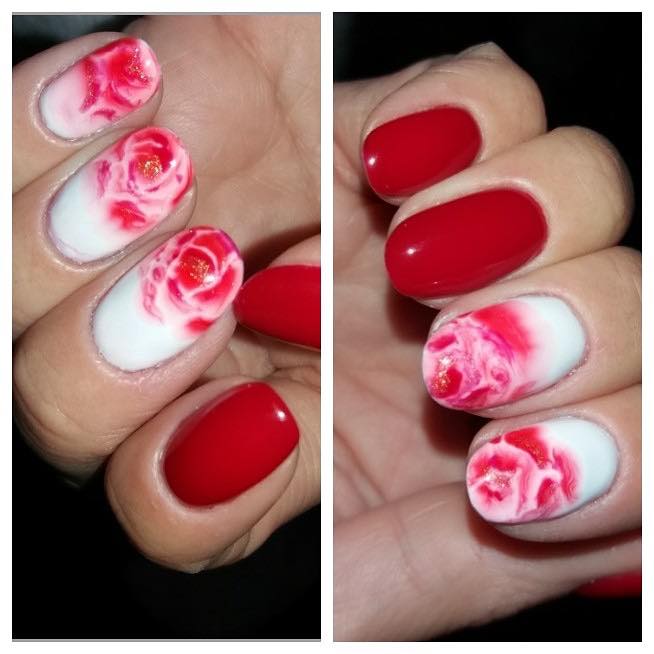 BIS Pure Nails Aquarelle Watercolor Design Drop Gel WHITE Base, 7g