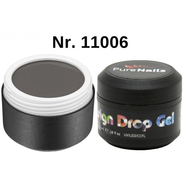 BIS Pure Nails Aquarelle Watercolor Design Drop Gel, BLACK