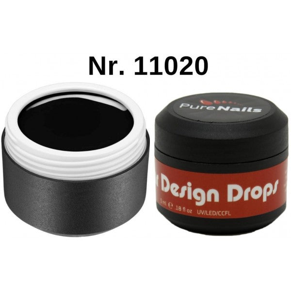 BIS Pure Nails Aquarelle Watercolor Design Drops BLACK Base