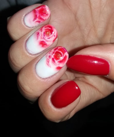 BIS Pure Nails Aquarelle Watercolor Design Drops RED Base