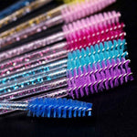 Crystal mascara brush for lashes & brows, different colors
