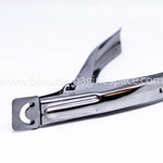 Nail tip cutter with metal handle, SILVER