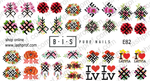 BIS Pure Nails water slider nail design sticker decal LATVIA, E82