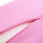 Manicure hand cushion, pink terry cloth