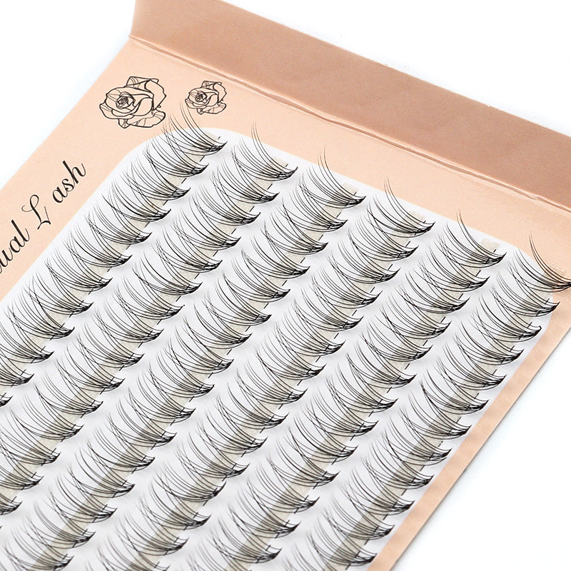 Mega VOLUME 10D cluster eyelashes premade fans, MIX 8-12 mm