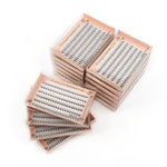 Mega VOLUME 10D cluster eyelashes premade fans, MIX 8-13 mm