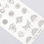 Template for Konad nail stamping STZ-09, 40 x 120 mm