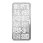 Template for Konad nail stamping art ZG-L007, 60 x 120 mm
