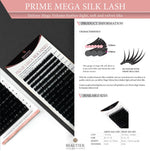 Beautier eyelash extensions ONE SIZE 0.07 - 0.10, L shape