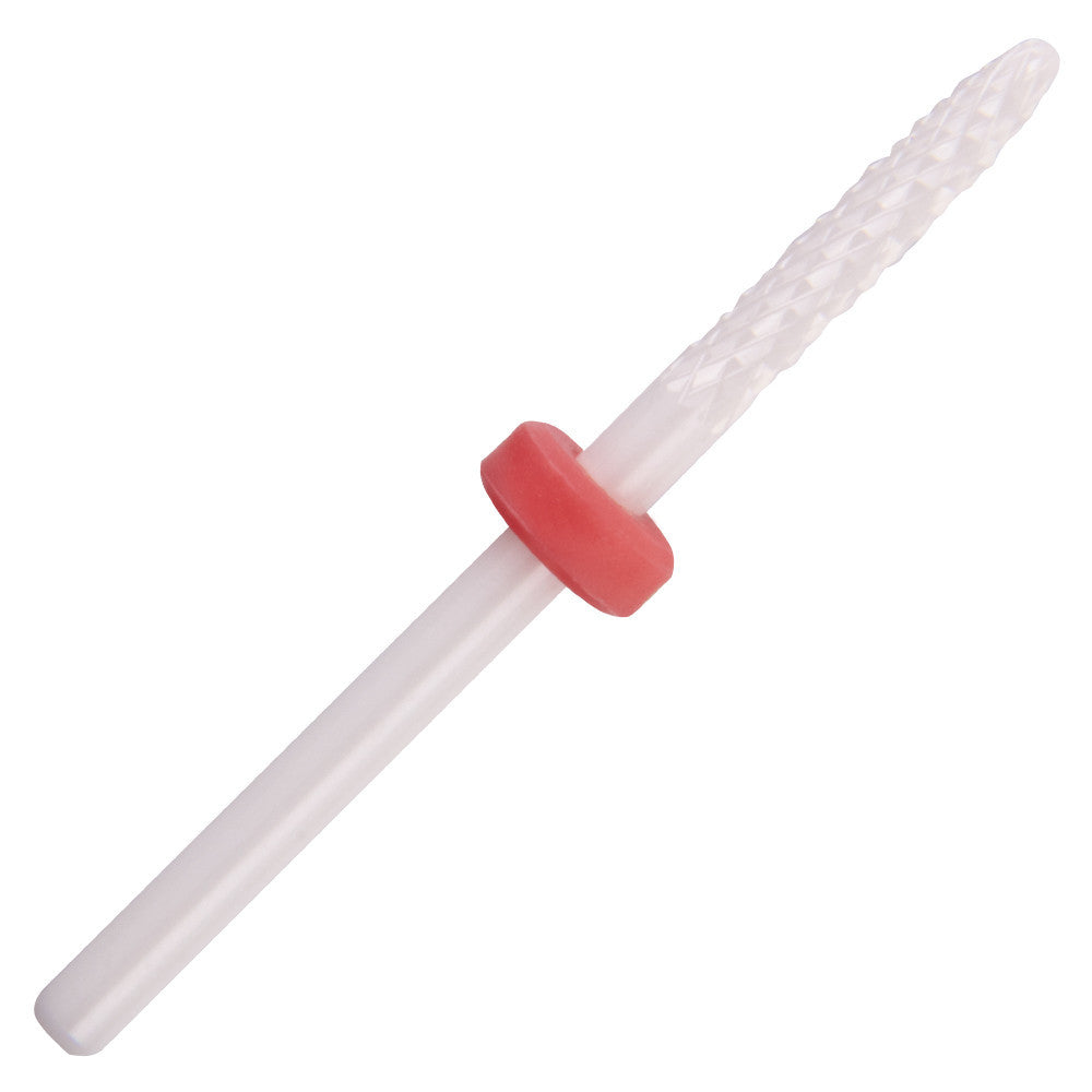 Ceramic nail file bit for manicure and pedicure, red FLAME