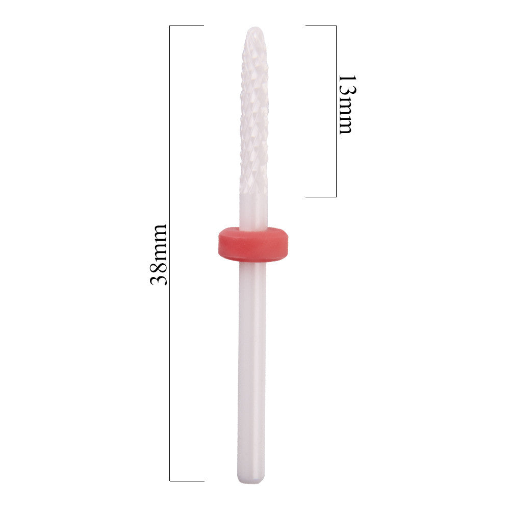 Ceramic nail file bit for manicure and pedicure, red FLAME